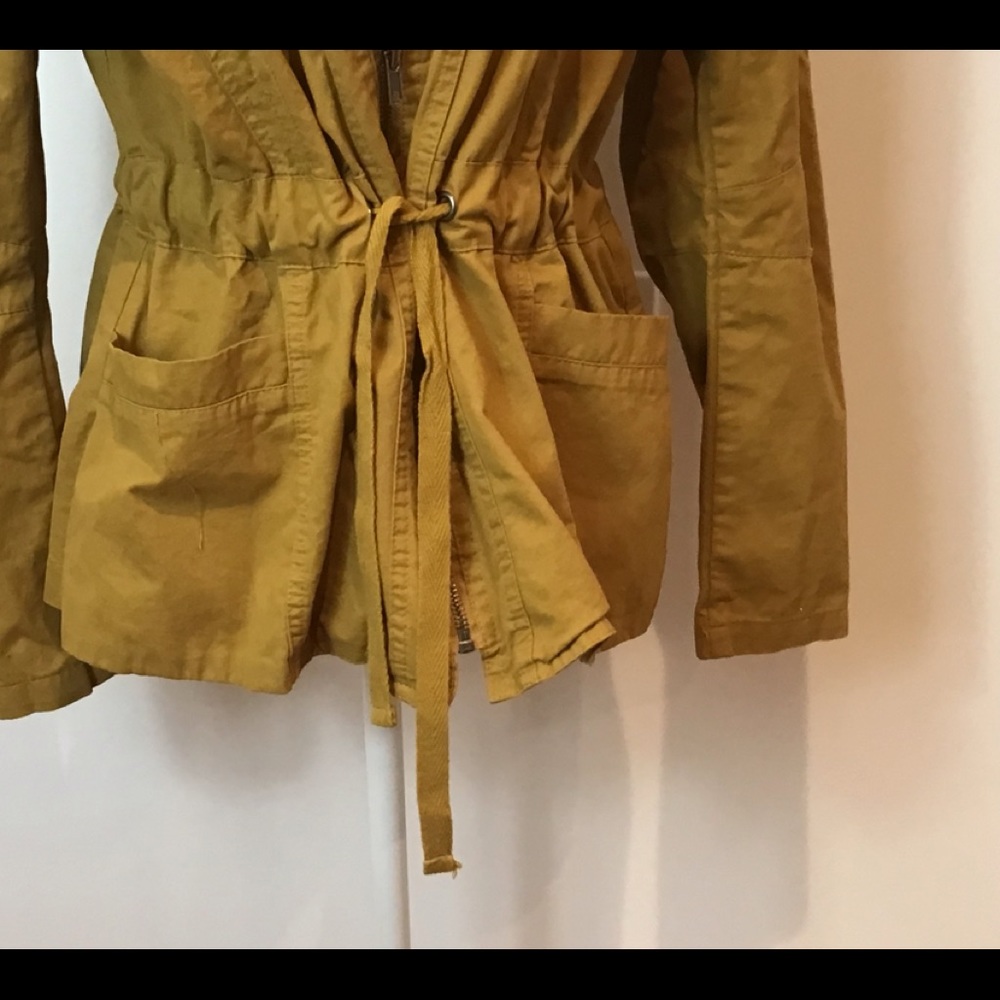 2SABLE MILITARY ANORAK MUSTARD HOODIE JACKET LG - Picture 4 of 15